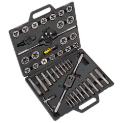 Sealey AK303IMP Tap &amp; Die Set 45pc Split Dies Imperial
