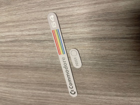 Commodore 64G badges - 0,5mm thick