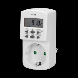 Elektroniczny programator czasowy MINI 1800W 8A 10 programów wersja Schuko DT-2(GS)