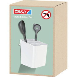 tesa 70045-00000-00 Utensil holder White 1 Set Household Utensils