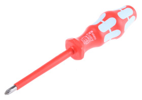 Wkrętak izolowany rozmiar końcówki: PH2 Phillips Wera długość ostrza: 100 mm Wkrętak izolowany