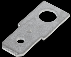 Screw-on flat connectors, 5.3 mm