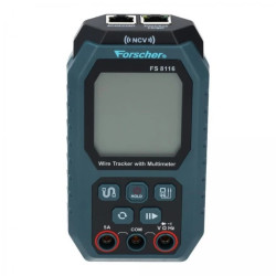 Tester kabli sieciowych RJ45, Multimetr + Szukacz par przewodów lokalizator Wire Tracker FORSCHER FS8116