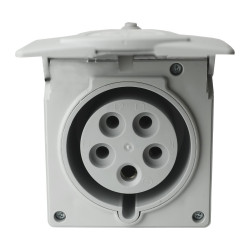 Gniazdo ścienne CEE z puszką natynkowe 32A 400V 5P IZVN 3253