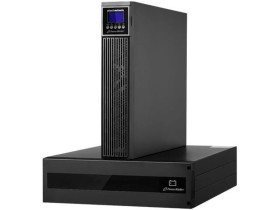 UPS RACK 19 POWERWALKER ON-LINE 6000VA RTG PF1, 2X IEC OUT+TERMINAL,USB/RS-232, LCD + baterie VFI 6000 RTG PF1