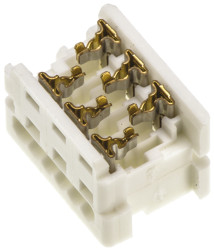 Złącze IDC 6-pinowe 2-rzędowe raster: 1.27mm Żeński Montaż na kablu Molex
