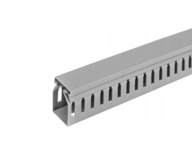 Kanał grzebieniowy 25x40mm szary korytko kablowe z pokrywą 2m EURO-BOX (4/M/KG 25x40)