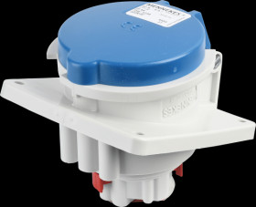 1734 CEE wall socket, 230 V, 32 A, blue