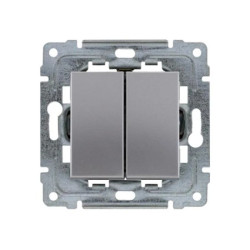 DANTE Przycisk podwójny inox 454120