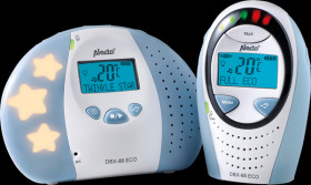 DBX-88 ECO DECT baby monitor with full ECO mode and display, white / blue