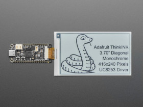 Adafruit 3.7" 416x240 Monochrome Black/White eInk / ePaper - Bare Display