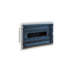 IP40 Rozdzielnica modułowa 1x18 GOLD P podtynkowa (drzwi transparentne) PE+N