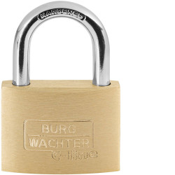 Burg W&#xE4;chter 3021 C-Line Padlock 50mm Brass Keyed-Different Solid Brass