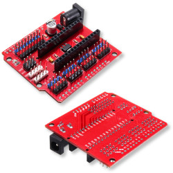 Adapter for Arduino NANO with GPIO leads with DC power connector