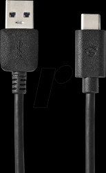 CCGW61650BK10 USB 3.1 cable, A connector > C connector, 1 m, black