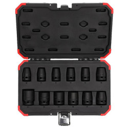 Gedore RED 3300574 Impact Wrench Socket Set 1/2&quot; 12 pieces