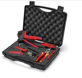 Zestaw końcówek zaciskowych typ: Walizka na narzędzia złącze: Zagniatane Knipex Nożyce do kabli, szczypce do systemów