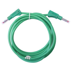 Mueller BU-2323-10-79-5 Test Lead 2m Green 4mm Stackable Banana Plugs