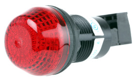 Sygnalizator 24 V AC/DC Migające, stałe Czerwony Montaż panelowy LED