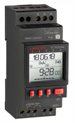 Przełącznik czasowy DIN 2-kanałowy Cyfrowe 230 V AC Muller DPDT
