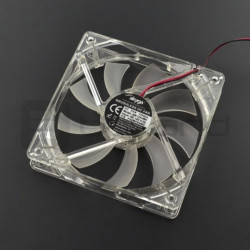 Wentylator 12V 120x120x25mm Molex - białe podświetlenie