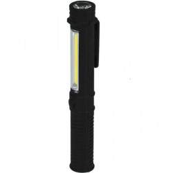Latarka 1.5W COB LED+1W PEN z bateriami