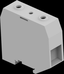 Feed through terminal, screw connection, 35-120 mm², 2 pole, 232 A, 8 kV, gray, 1SNK526010R0000