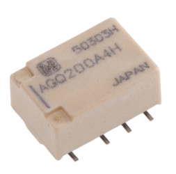 Przekaźnik sygnału, 4.5V dc, 1 A, DPDT, 2-polowy, montaż SMD, Panasonic FTR-B4