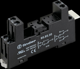 95.85.30 Relay base - FIN 40.51/.52/.61/.62, black