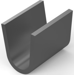 Crimp splice, uninsulated, AWG 10, black, 6.35 mm, 485043-2