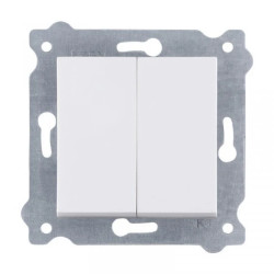 Łącznik podwójny Biały 250V 10A 202/01 EXEN