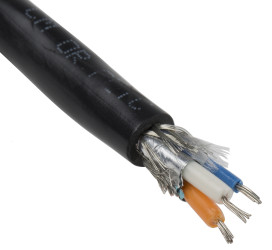 Kabel do transmisji danych 1 -parowy 0,456 mm² 2 -rdzeniowy Ekranowany 22 AWG AWG PVC 300 V RS-485
