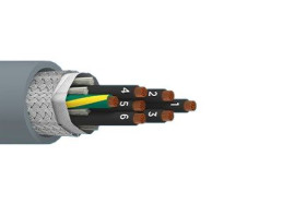 Kabel wielożyłowy liczba żył 7 0,5 mm2 Ekranowany Alpha Wire Szary
