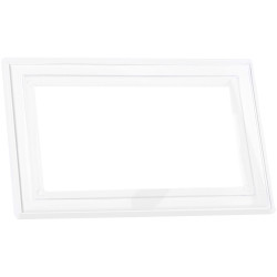 Dencon 88052NB Clear Finger Plate 2-Gang