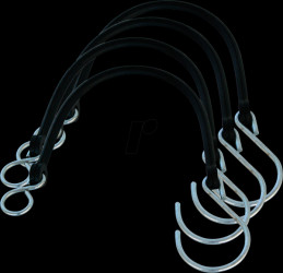 Trailer - Safety hook set for dropside, 4-pack