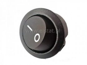 Przeł. kołys. 230V 6A ( okrągły ) czarny R13 2pin