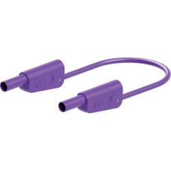 St&#xE4;ubli 662016-05026 SLK-4N-S25 test lead 50cm violet stackable plugs