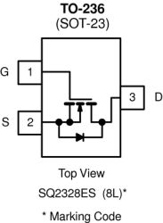 SQ2328ES Automotive N-Channel 100 V (D-S) 175 &#176;C MOSFET