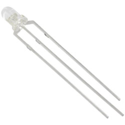 TRU COMPONENTS 1577415 LED wired Red Blue Circular 3mm 1250 mcd 1600 mcd