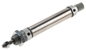 Siłownik pneumatyczny z tłoczyskiem skok: 50mm RS PRO Ø 16mm dwustronnego działania Action Bufor M5