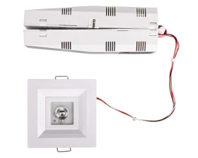 Oprawa awaryjna 3W 1h IP20 Ikl. LOVATO PO jednozadaniowa LVPO/3W/C/1/SE/X/WH