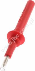 490-IEC-10A600V-RT Sonda probiercza z bezpiecznikiem 10A/600V, gniazdo bezpieczne 4mm, czerwona, ELECTRO-PJP, 490IEC10A600VRT