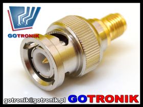 Przejściówka gniazdo SMA na wtyk BNC