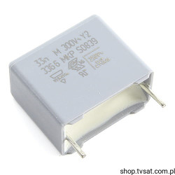 BFC233660333 MKP336 2X2 33nF 300Vac Y2, 20% R15.0 VISHAY