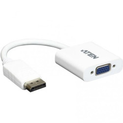 Adapter DisplayPort - VGA (D-Sub VGA 15-pin) Full HD (wtyk / gniazdo) biały ATEN VC925