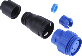 Złącze wielostykowe przemysłowe 2-pinowe Miniaturowe Montaż na kablu Gniazdo Bulgin