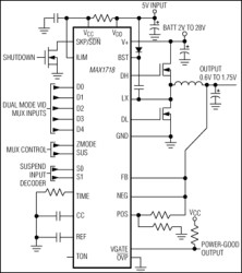 Notebook CPU Step-Down Controller for Intel Mobile Voltage Positioning (IMVP-II)