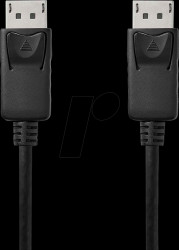 CCGL37010BK30 Cable, DisplayPort 1.2, 4K@60 Hz, 3.0 m