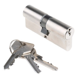 Zamek cylindryczny euro, Stal, Europrofil, 35 x 35 mm