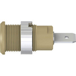 St&#xE4;ubli 497046-27 SLB4-F63/N-X safety jack socket brown &#xD8; 4mm insulated
